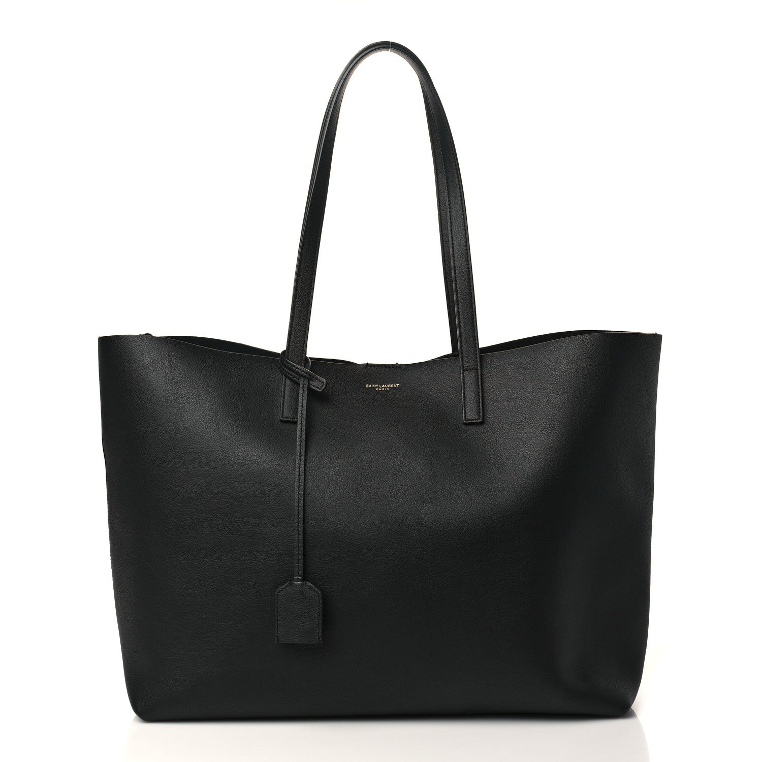 Saint Laurent Calfskin Large Shopping Tote Black 2 of 7