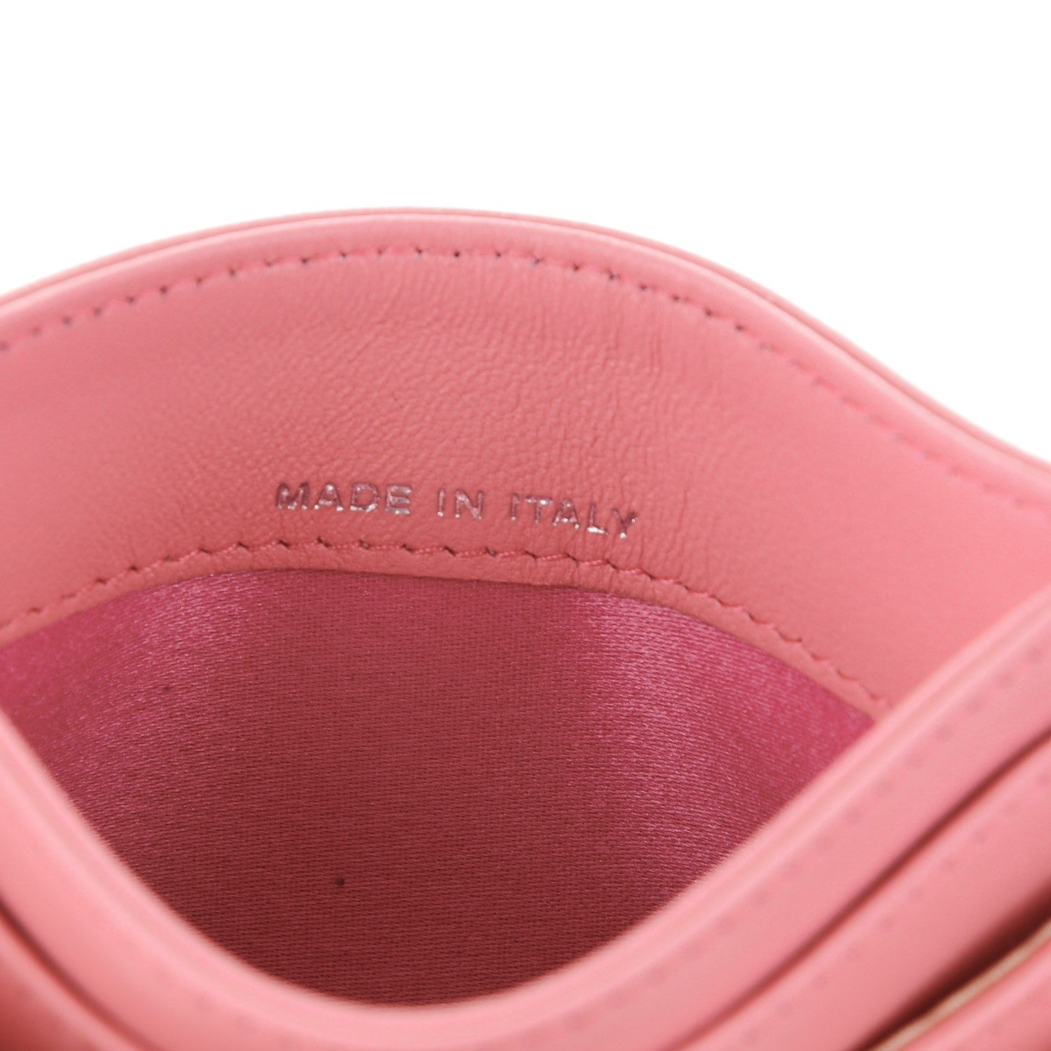 Chanel Lambskin Camellia Embossed Card Holder Pink 7 of 8