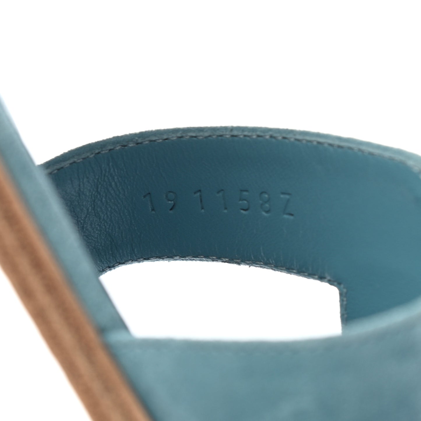 Suede Goatskin Santorini Sandals 37.5 Bleu Littoral