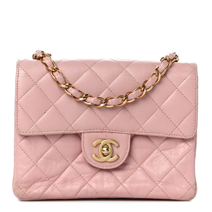Chanel Lambskin Quilted Mini Square Flap Bag Light Pink 1 of 14