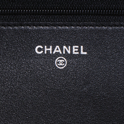 Chanel Caviar CC Wallet on Chain Black 6 of 7