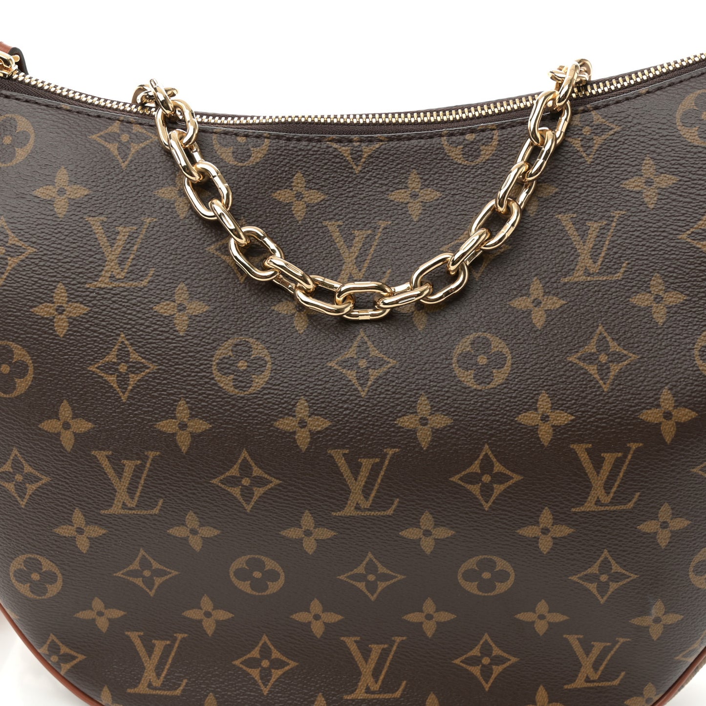 Reverse Monogram Loop Hobo