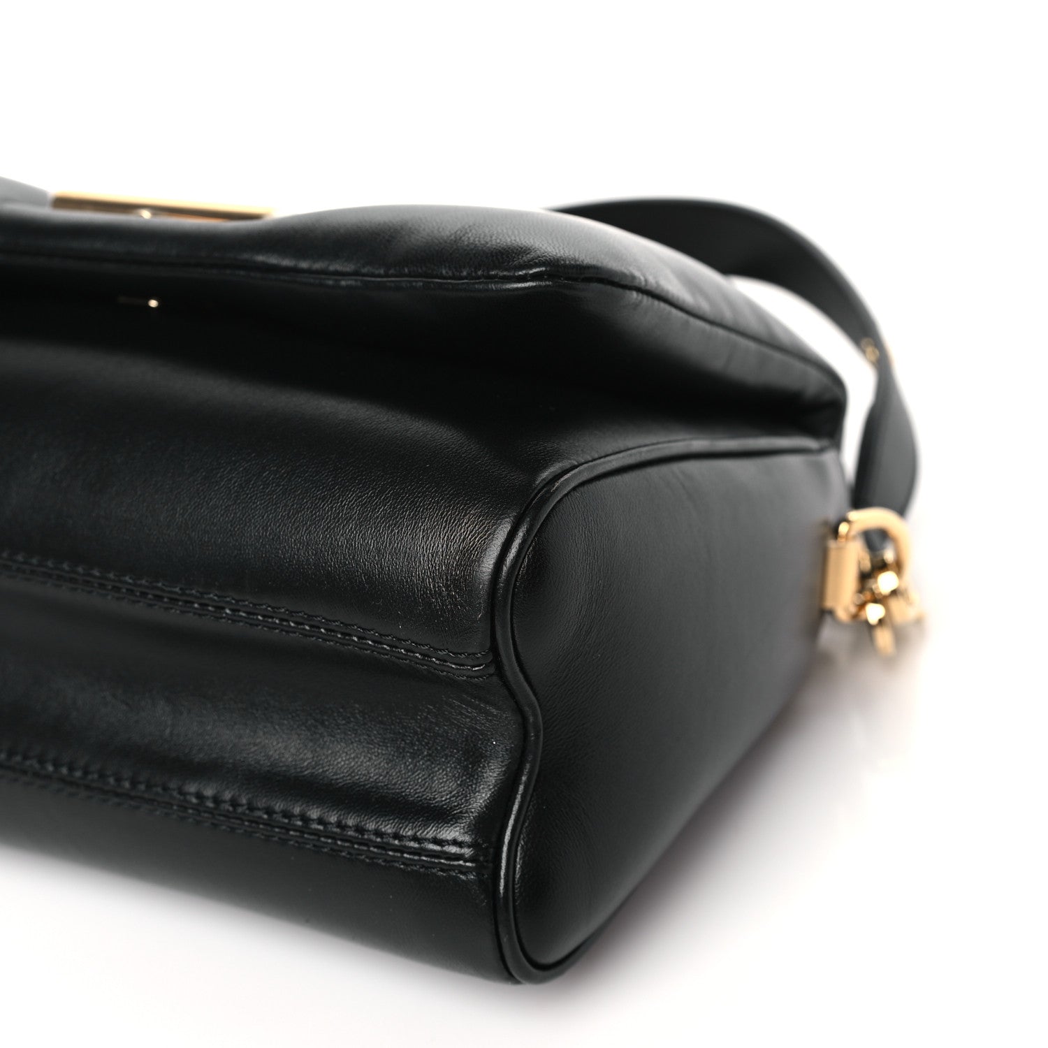 Louis Vuitton Shiny Lambskin Twist MM Black 8 of 8