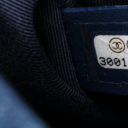 Chanel Denim Quilted Large Chanel 19 Flap Blue 7 of 9
