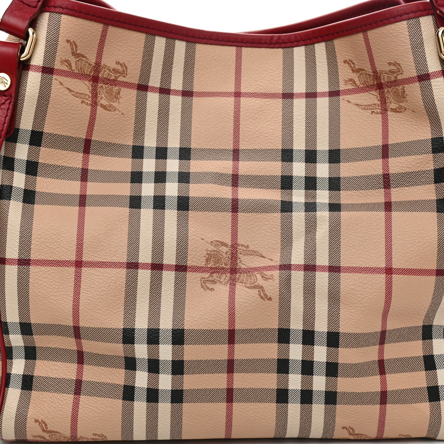 Haymarket Check Small Canterbury Tote Military Red