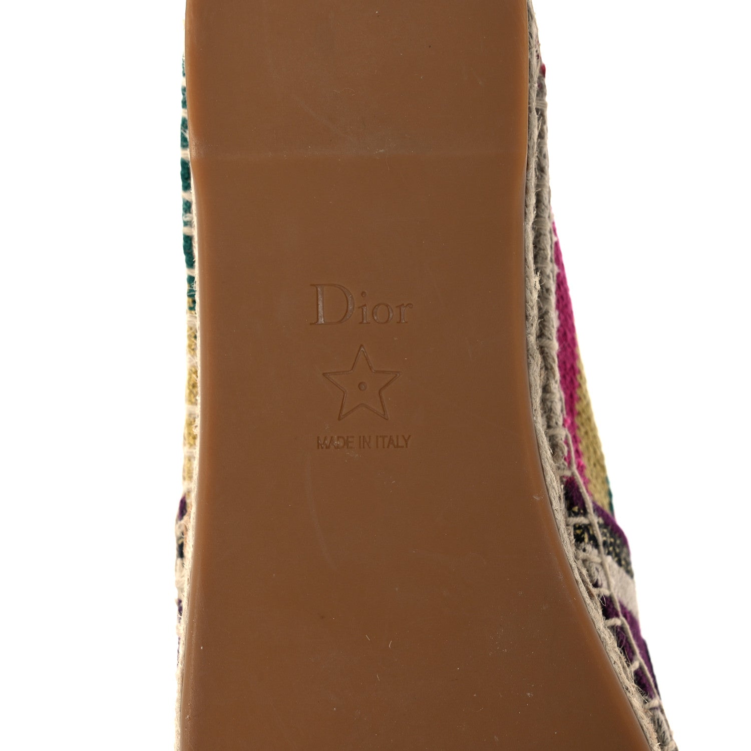 Christian Dior Cotton Embroidered Patchwork Granville Espadrille 39 Multicolor 6 of 9