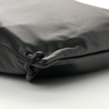 Saint Laurent Lambskin Teddy Drawstring Bag Black 9 of 10