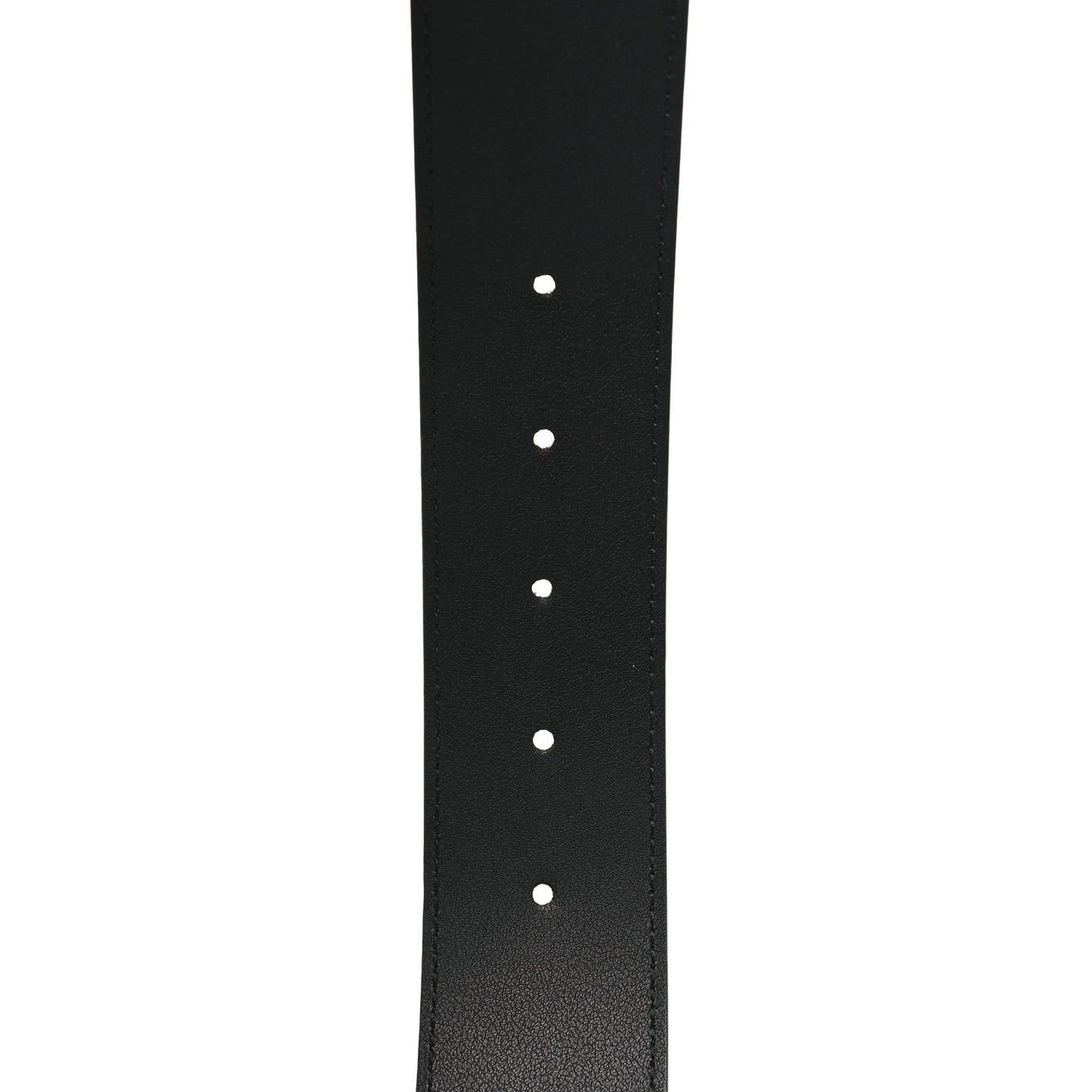 Moon Calfskin Pearl Double G 40mm Belt 70 28 Black Cream