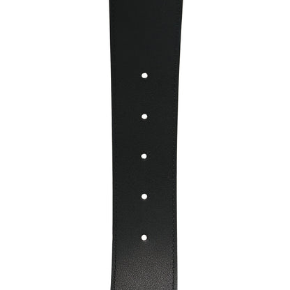 Gucci Moon Calfskin Pearl Double G 40mm Belt 70 28 Black Cream 5 of 5