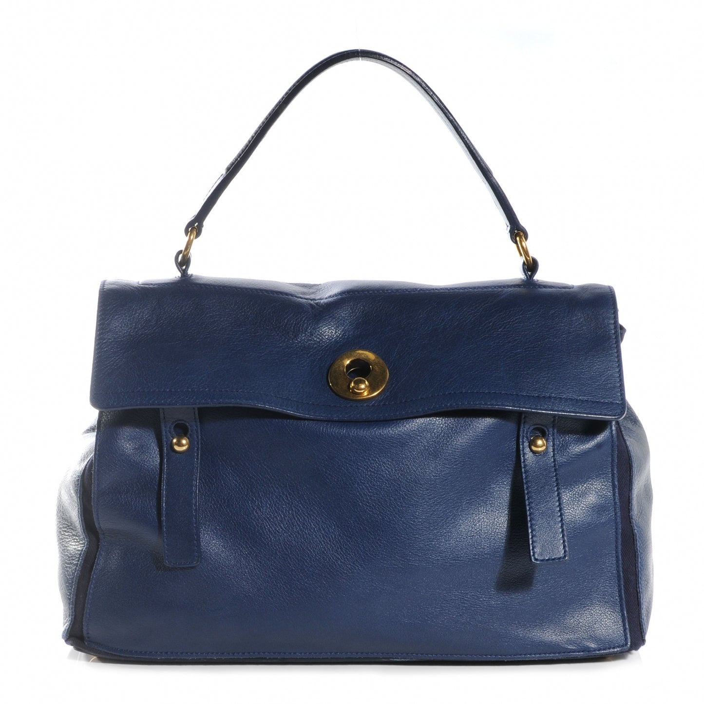 Leather Large Muse Two Dark Blue