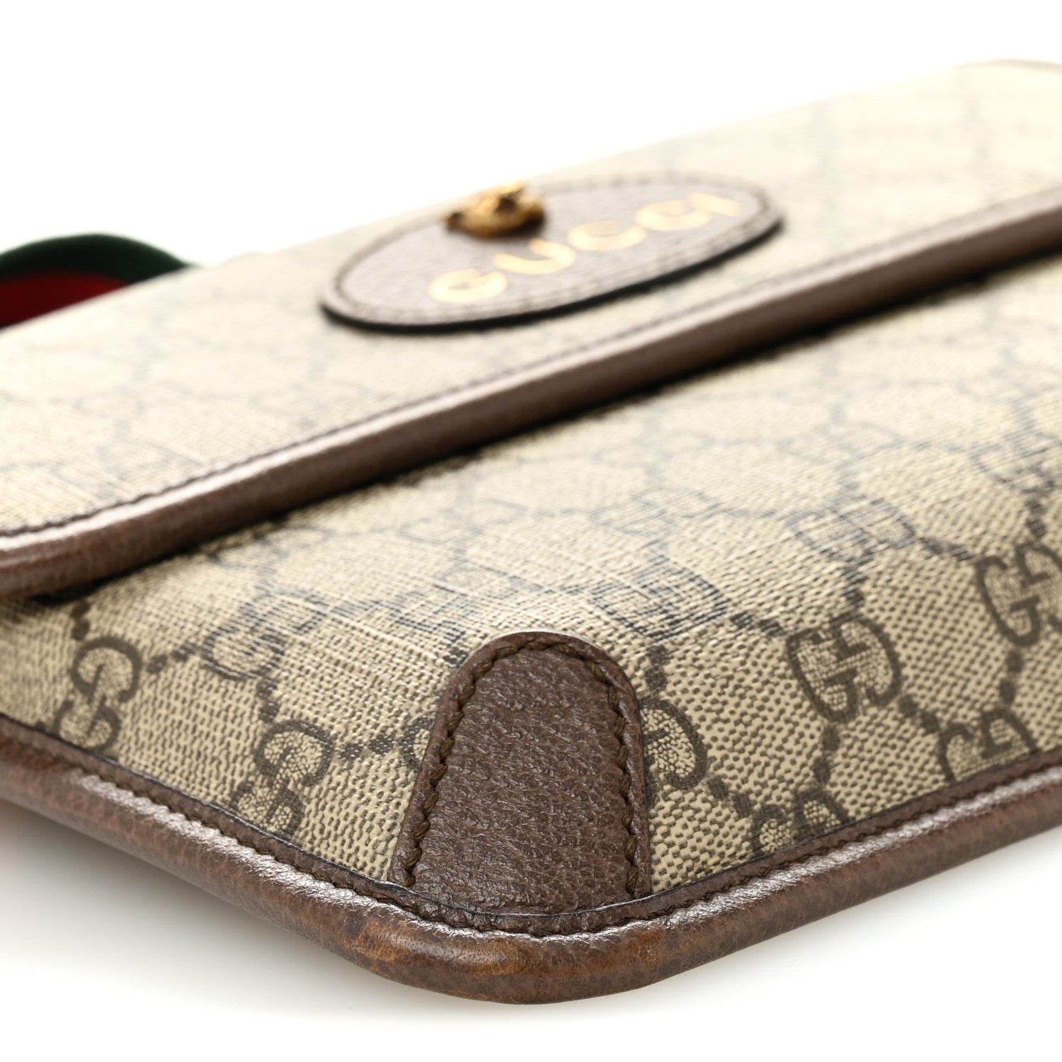 Gucci GG Supreme Monogram Neo Vintage Web Belt Bag Brown 9 of 11