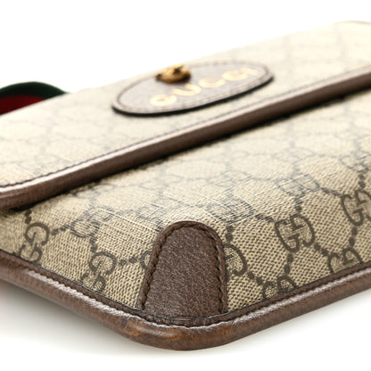 Gucci GG Supreme Monogram Neo Vintage Web Belt Bag Brown 9 of 11