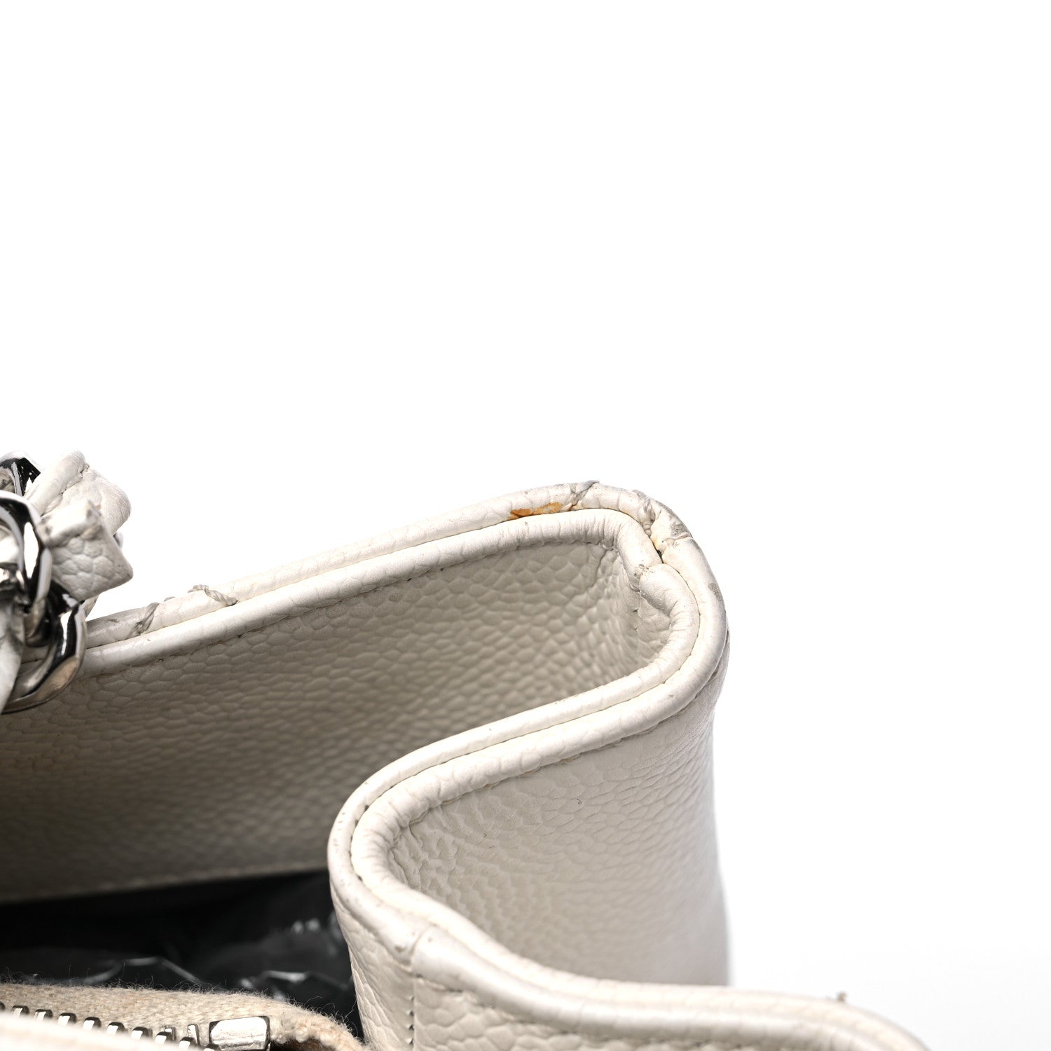 Chanel Caviar Quilted Grand Shopping Tote GST White 21 of 27