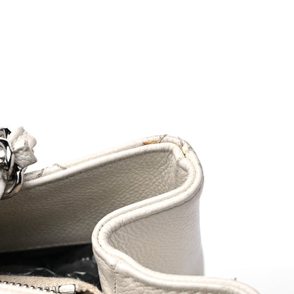 Chanel Caviar Quilted Grand Shopping Tote GST White 21 of 27