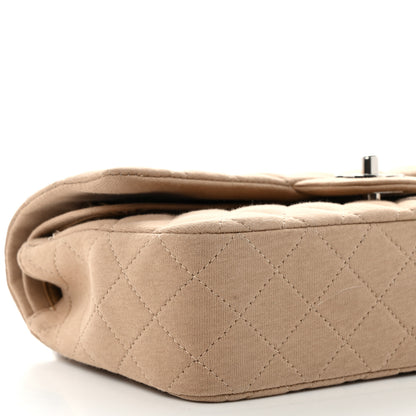 Chanel Jersey Quilted Small Double Flap Beige 9 of 11