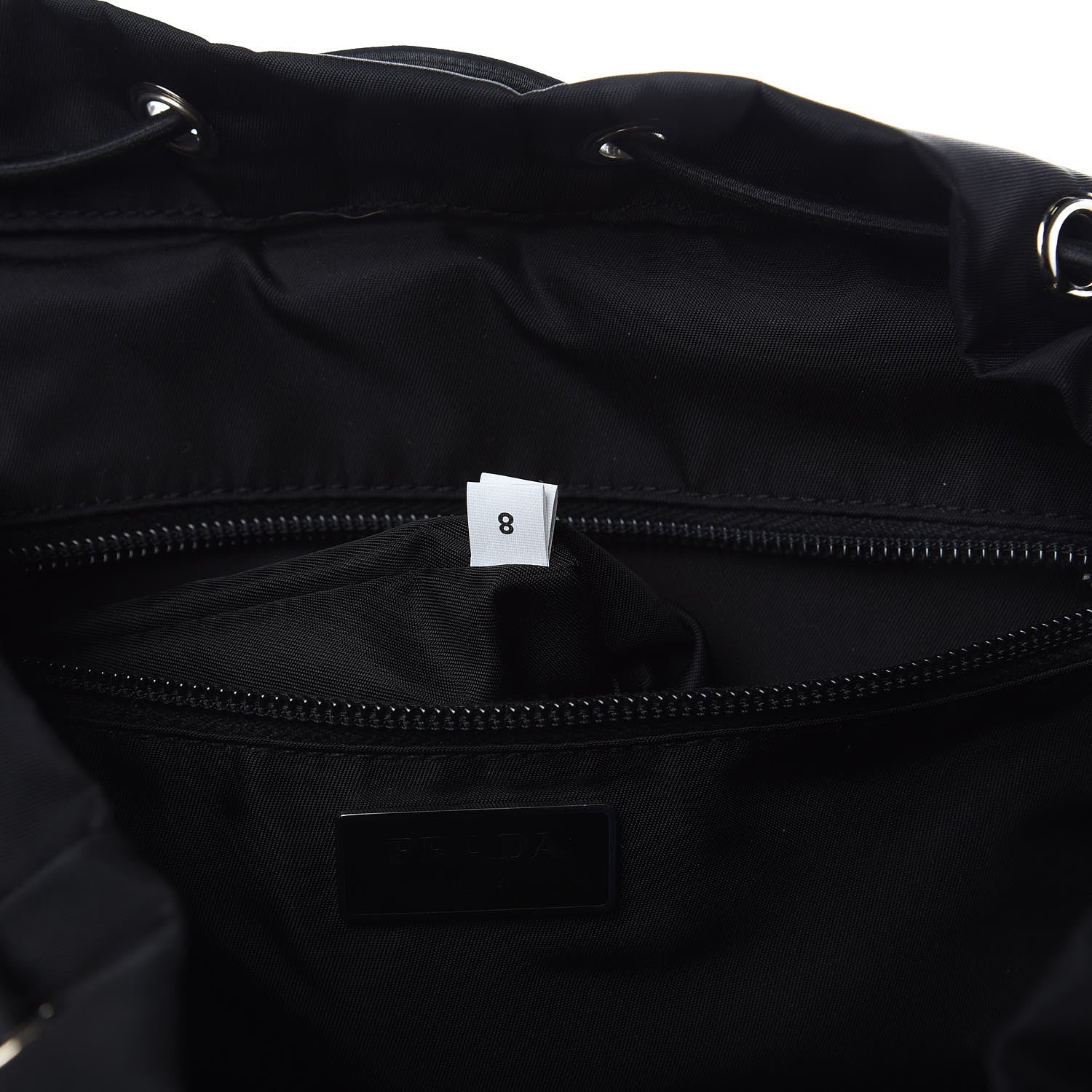 Prada Nylon Montagna Double Buckle Backpack Black 7 of 10