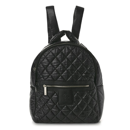 Chanel Nylon Quilted Coco Cocoon Backpack Black 1 of 10