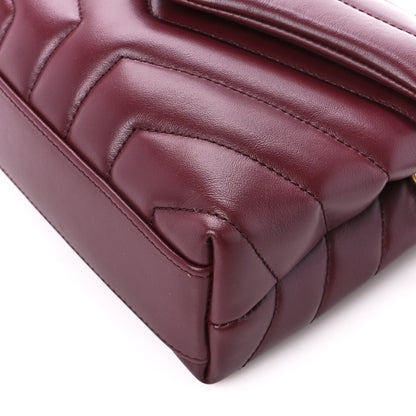 Saint Laurent Calfskin Y Quilted Monogram Toy Loulou Monogram Crossbody Bag Rouge Legion 11 of 12