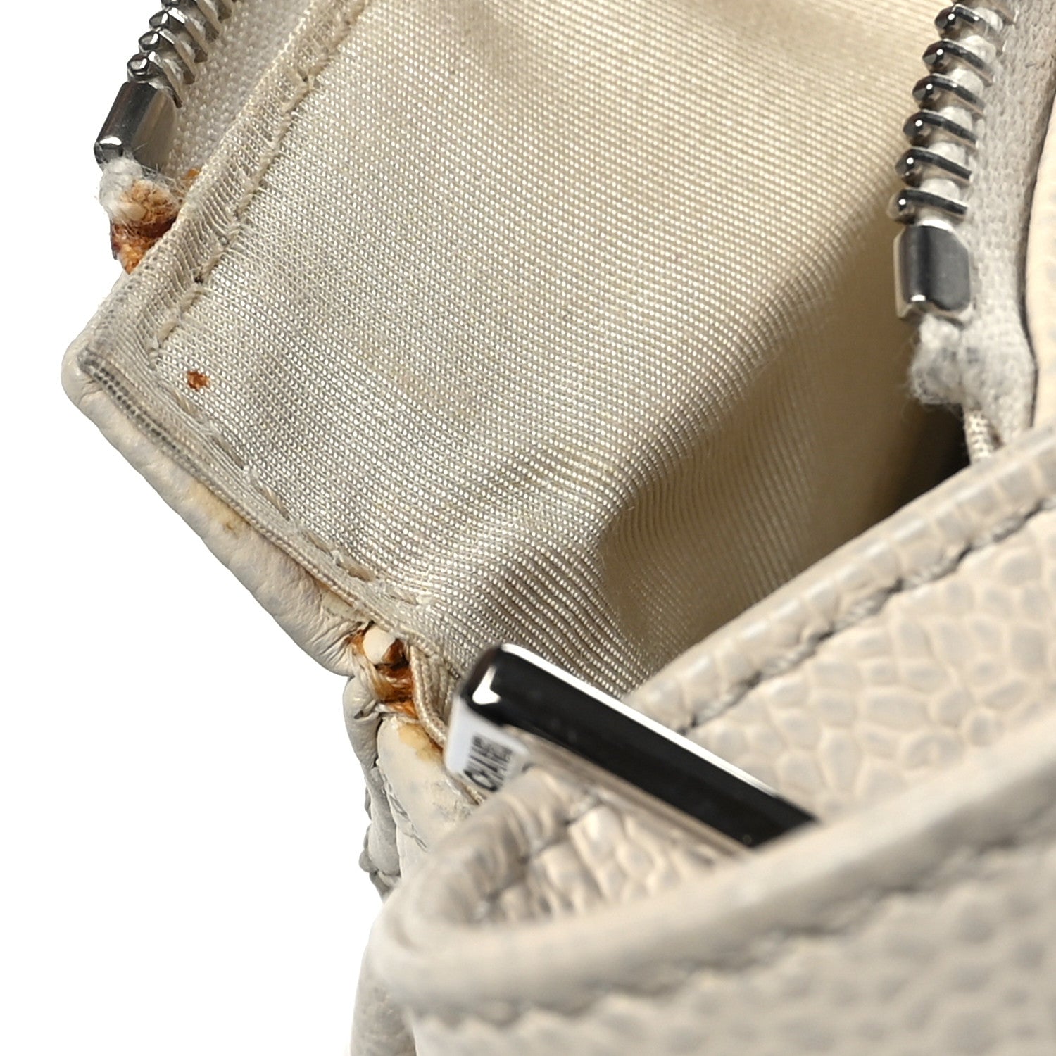 Chanel Caviar Quilted Timeless CC Hobo Ivory 10 of 11
