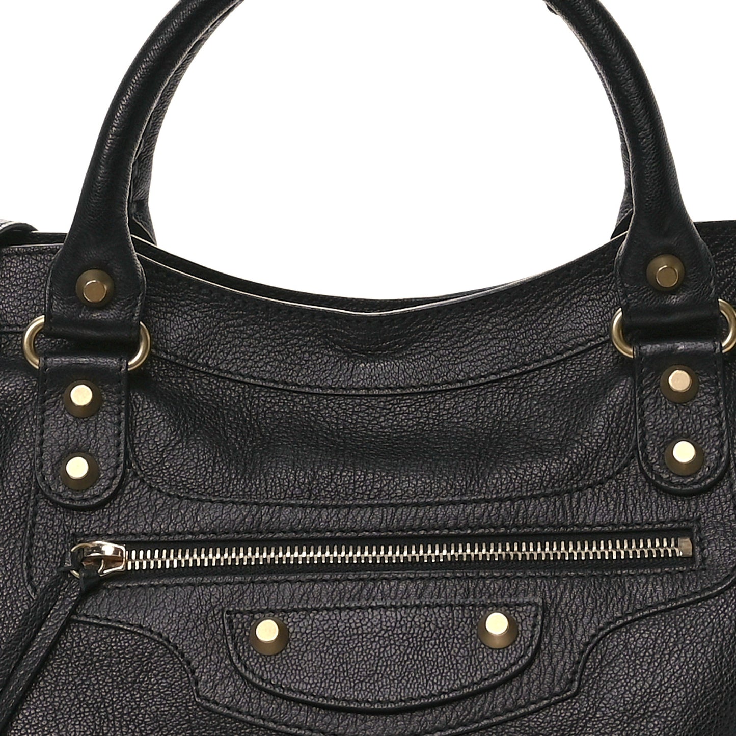 Agneau Classic Gold Hardware City Black