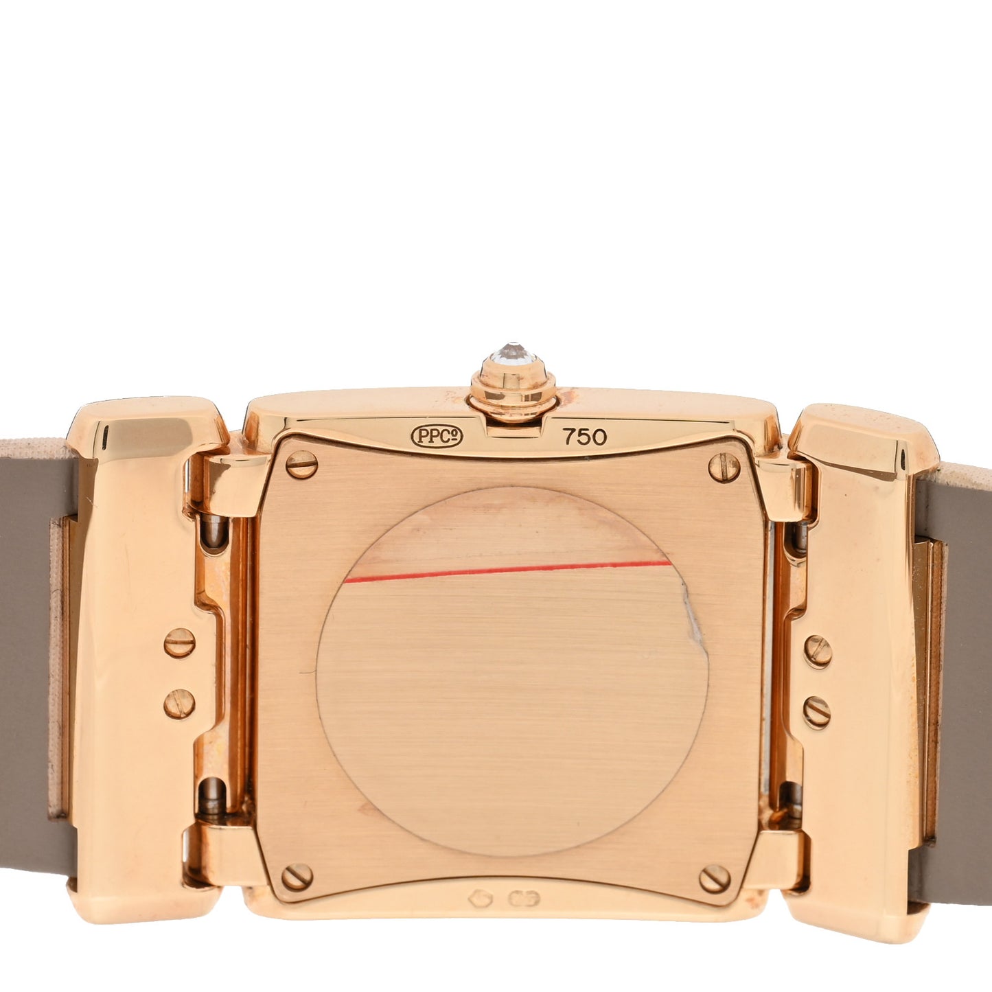 18K Rose Gold Satin Diamond 25mm Twenty-4 Quartz Watch White 4920R-010