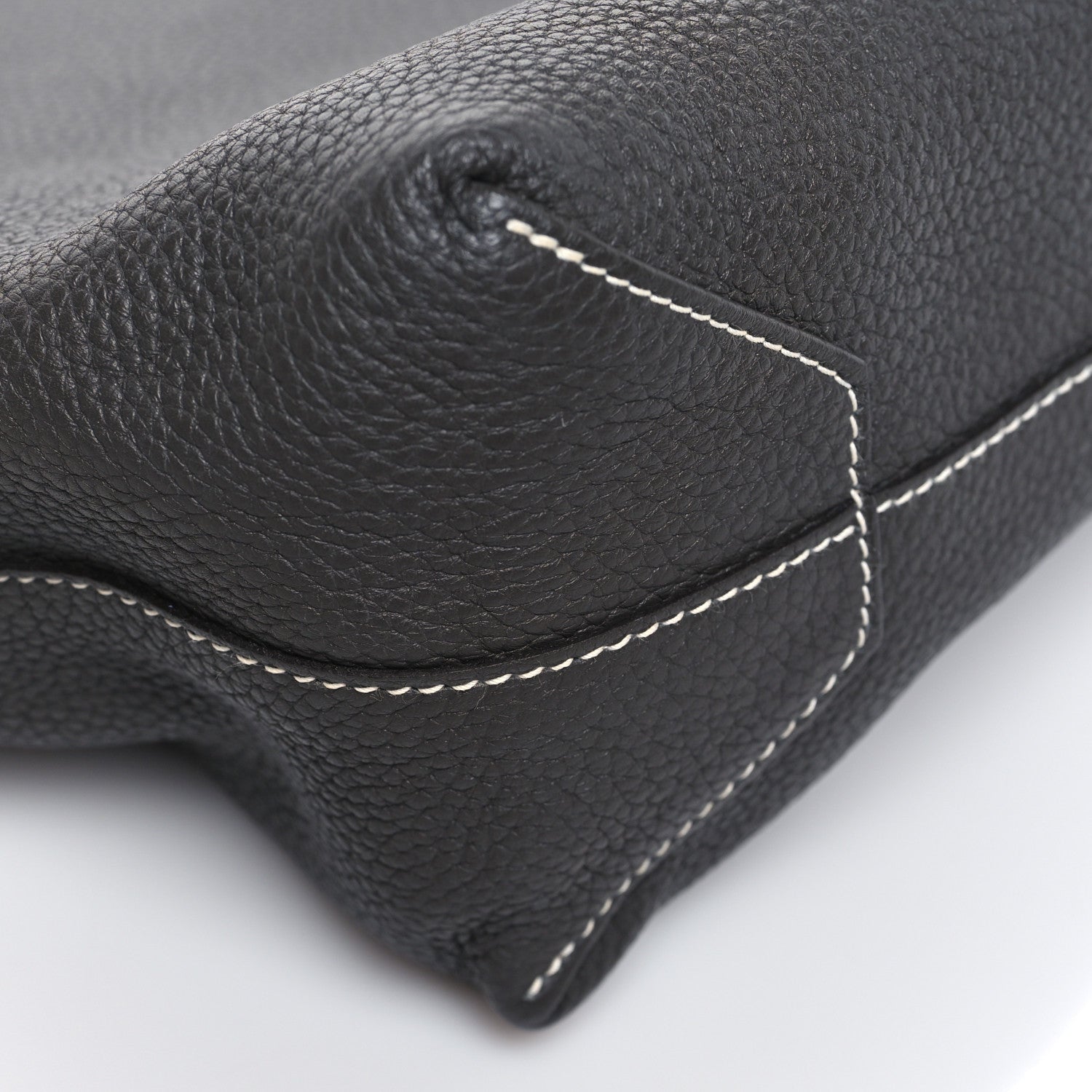 Hermes Taurillon Clemence Double Sens 36 Reversible Tote Graphite Bleu Electrique 12 of 16
