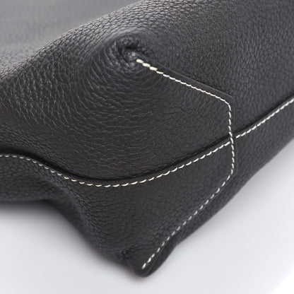 Hermes Taurillon Clemence Double Sens 36 Reversible Tote Graphite Bleu Electrique 12 of 16