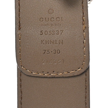 Gucci GG Supreme Monogram Suede Dionysus 40mm Belt 75 30 Beige Taupe 3 of 5