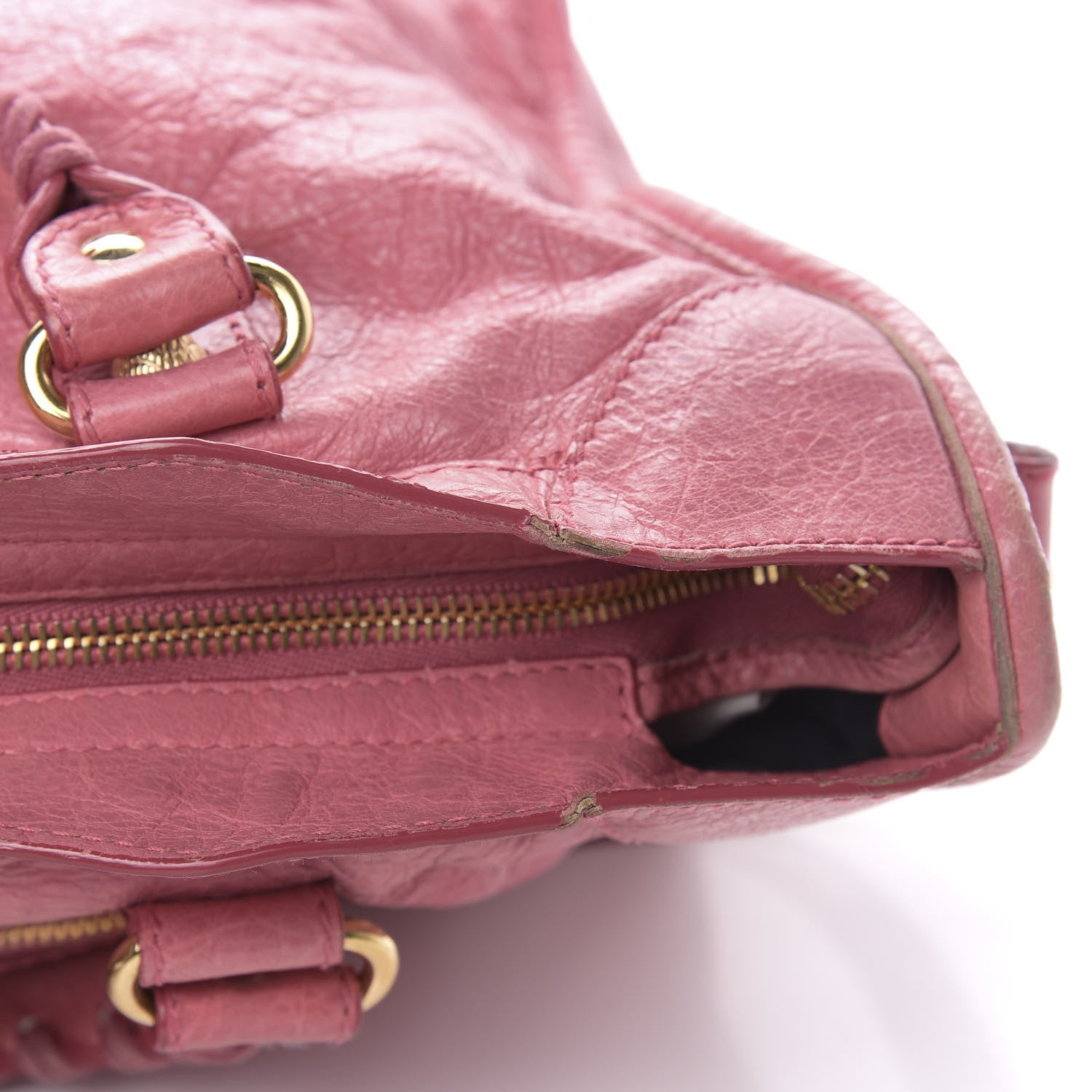 Balenciaga Agneau Giant 12 Gold Hardware City Rose Bombon Raspberry 8 of 15
