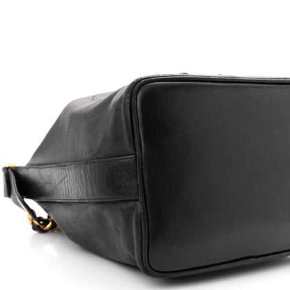Chanel Lambskin CC Drawstring Bag Black 12 of 18