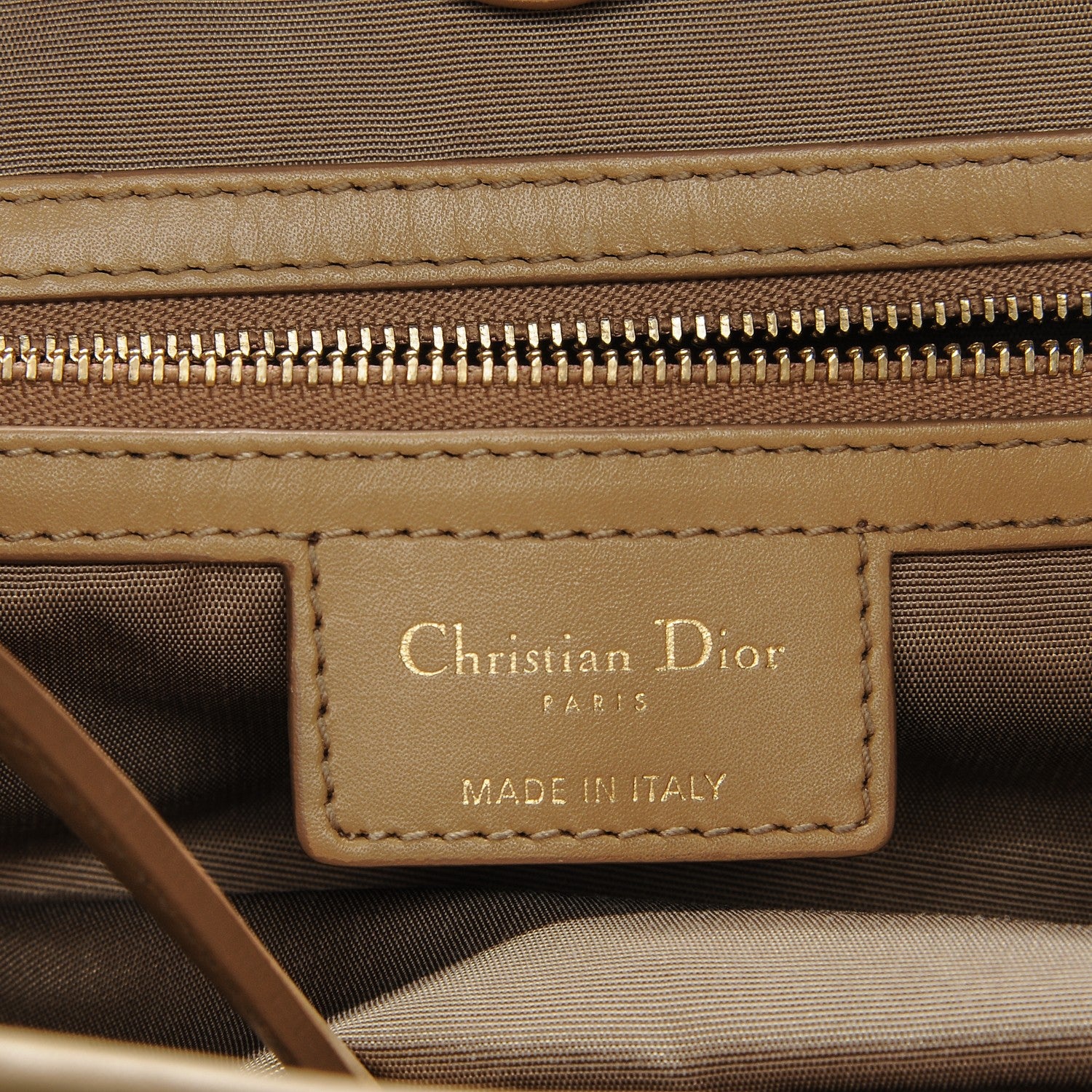 Christian Dior Coated Canvas Cannage Medium Panarea Tote Beige 6 of 8
