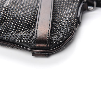 Burberry Calfskin Studded Shoulder Bag Black 10 of 11