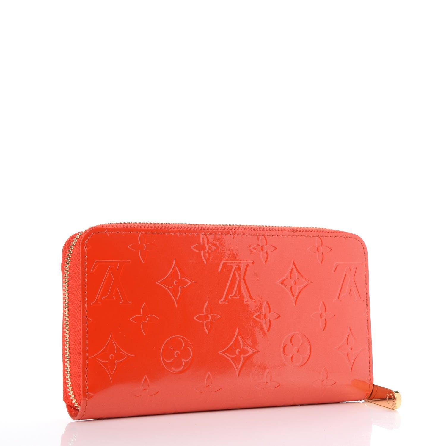 Louis Vuitton Vernis Zippy Wallet Orange Sunset 3 of 7