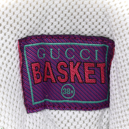 Gucci Demetra GG Supreme Womens Basket High Top Sneakers 38.5 Great White Beige Ebony 7 of 12
