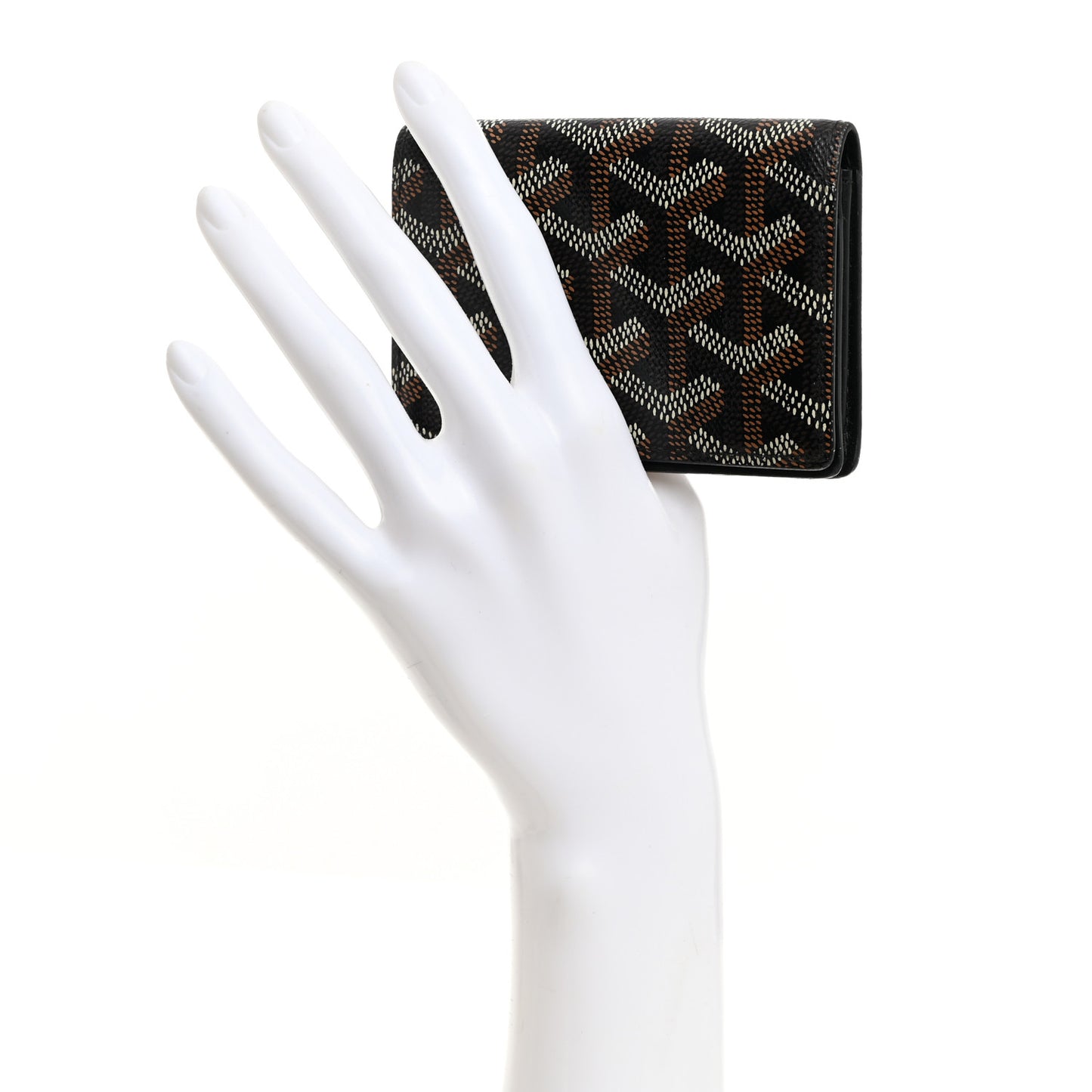 Goyardine Business Card Holder Black