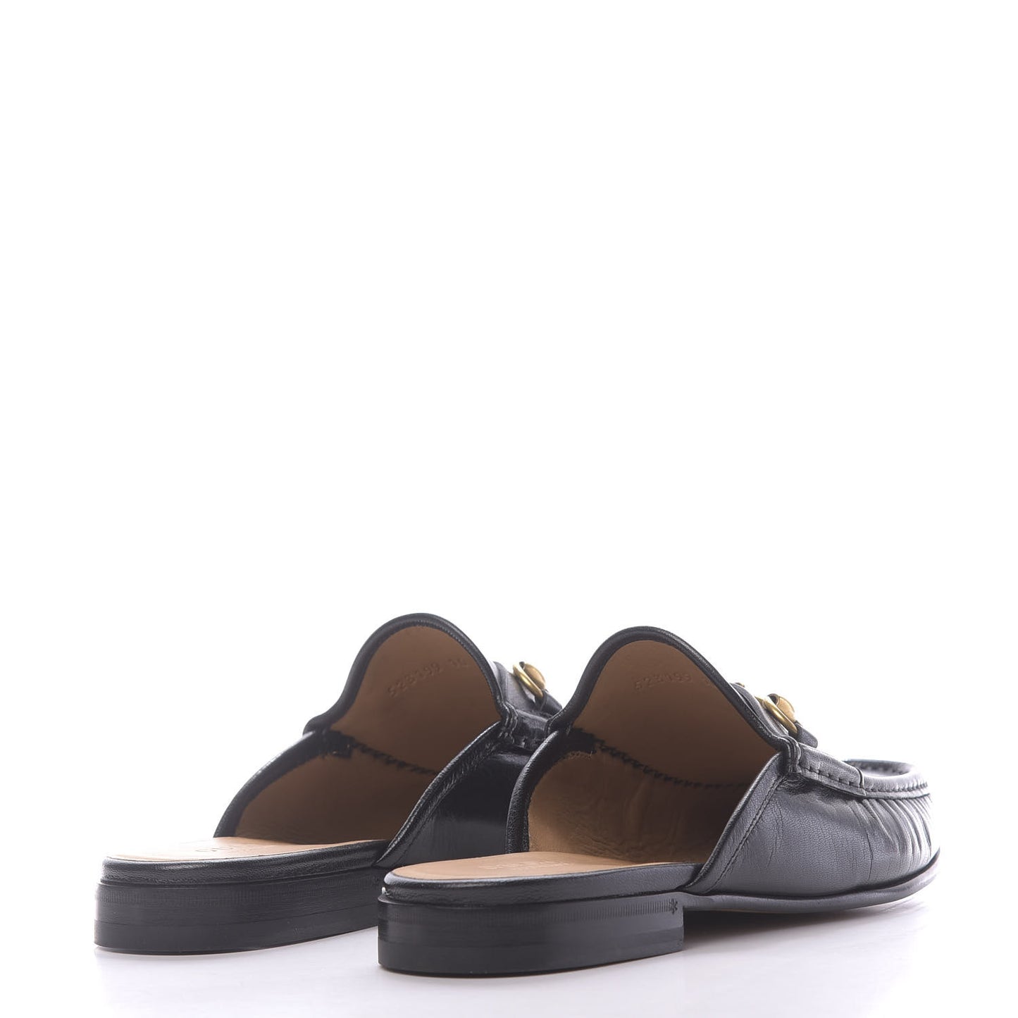 Goatskin Mens Horsebit Slippers 10 Black