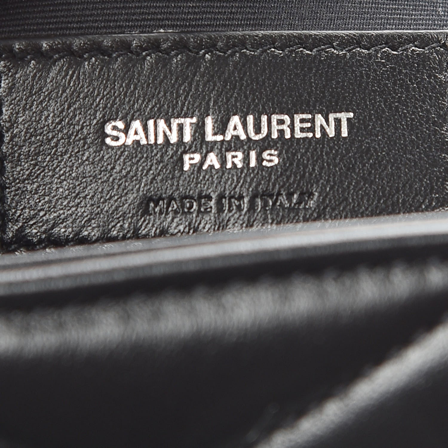 Saint Laurent Calfskin Y Quilted Monogram Toy Loulou Crossbody Bag Black 8 of 10