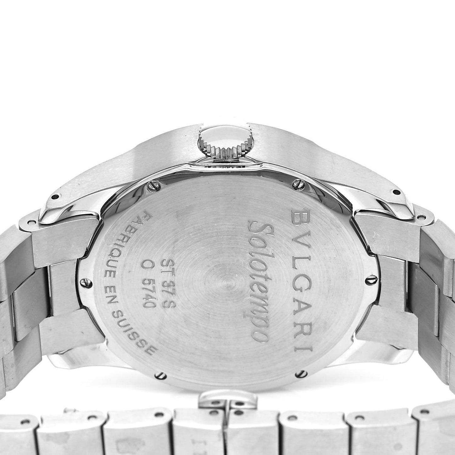 Stainless Steel 37mm Solotempo Quartz Watch Black