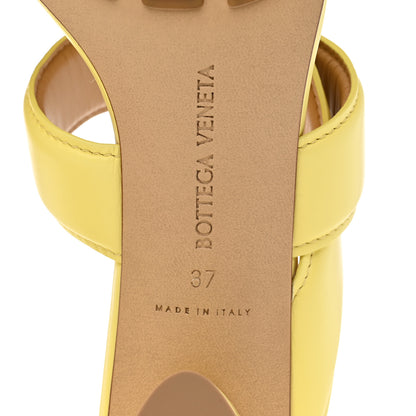 Bottega Veneta Vienna Calfskin The Band Cross Strap Mule Sandals 37 Lemonade 7 of 7