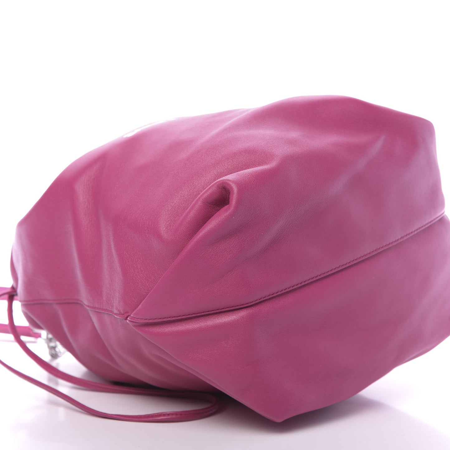 Lambskin Teddy Drawstring Bag Freesia