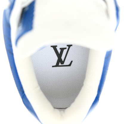 Louis Vuitton X NIKE AIR FORCE 1 Calfskin Monogram Mens Sneakers 8 Blue 7 of 9
