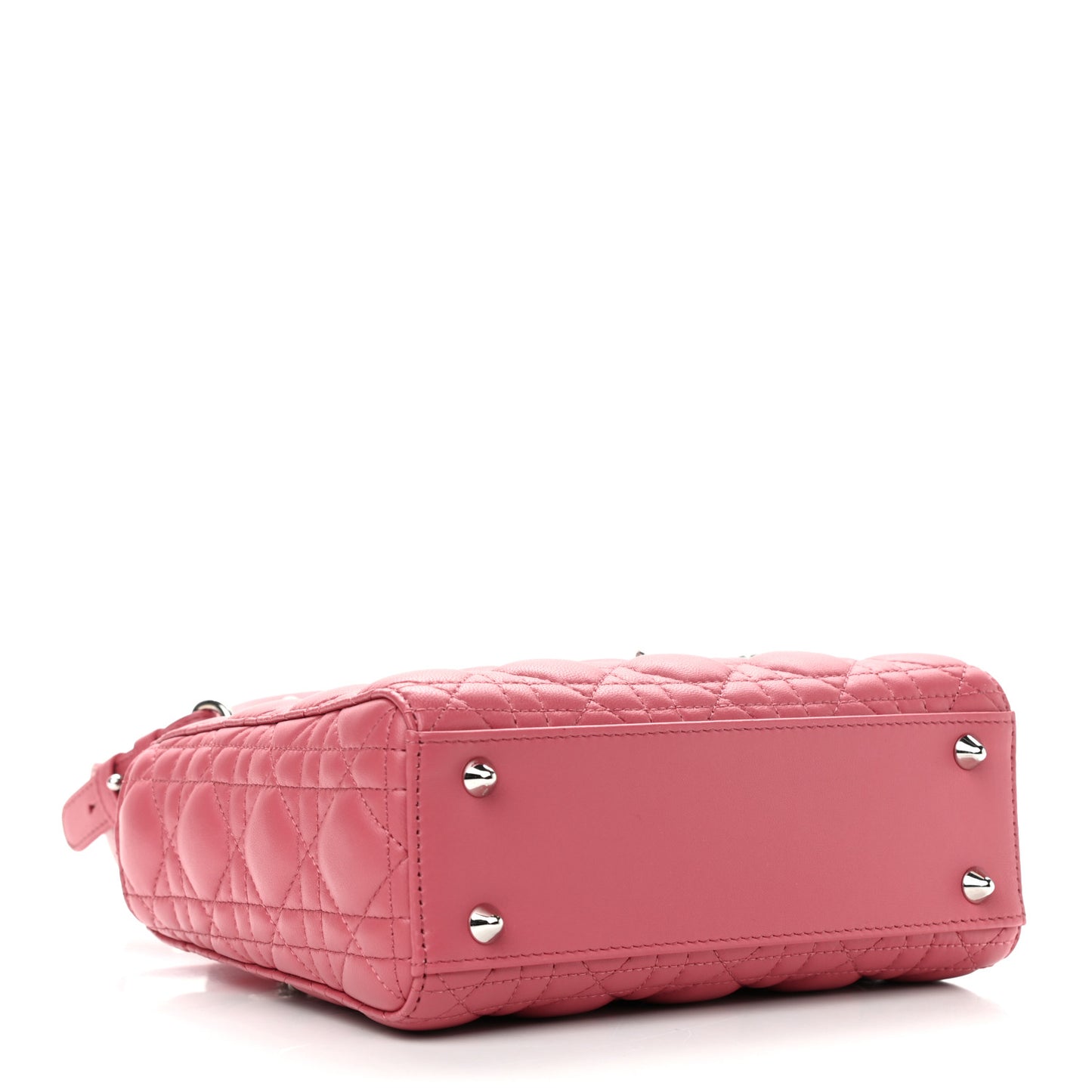 Lambskin Cannage Small My ABCDior Lady Dior Coral