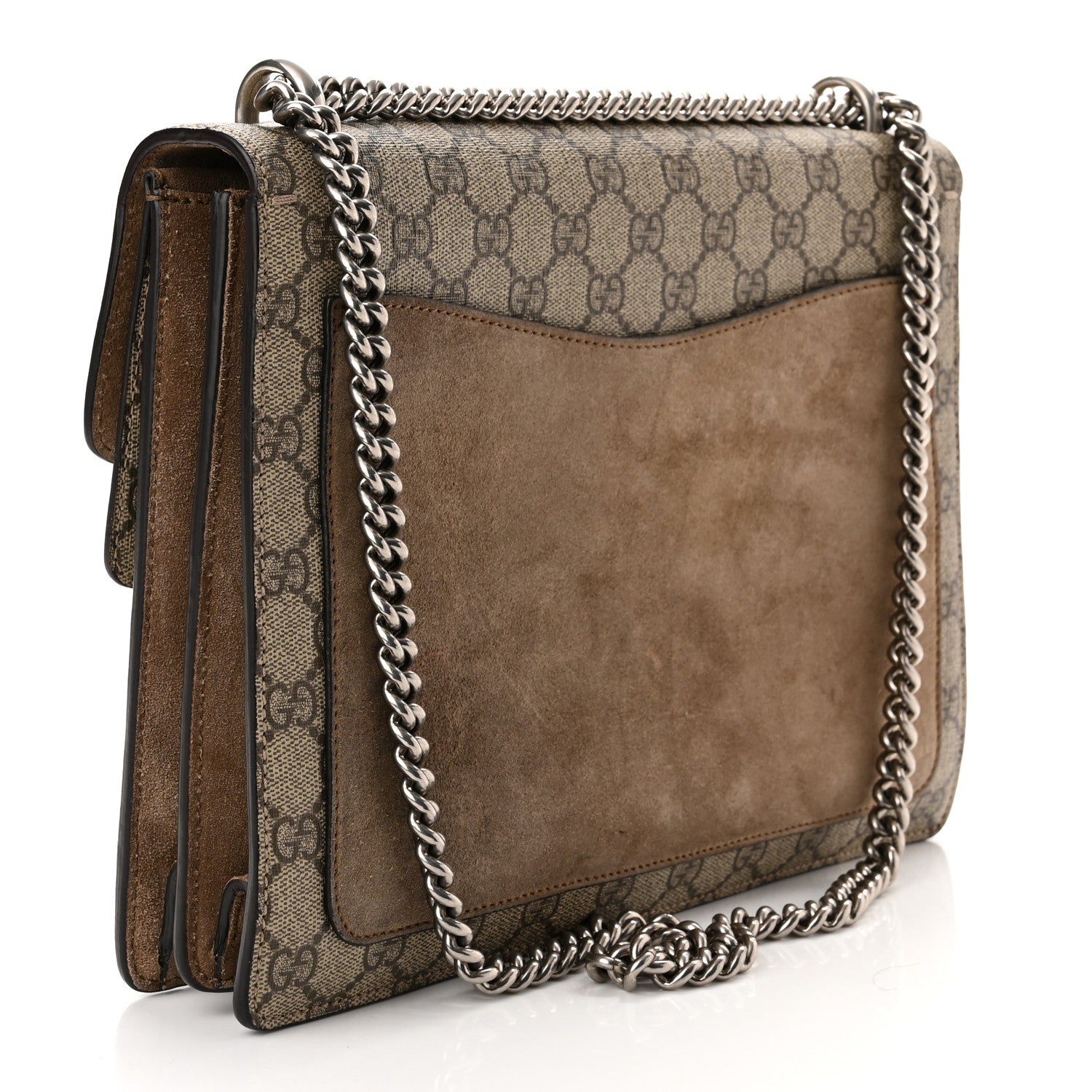 Gucci GG Supreme Monogram Embroidered Carnation Medium Dionysus Shoulder Bag Beige 3 of 11