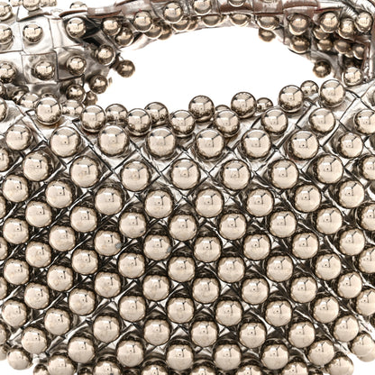 Bottega Veneta Metallic Nappa Studded Intrecciato Mini Jodie Silver 8 of 12