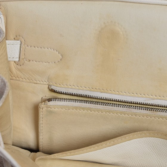 Taurillon Clemence Birkin 30 White