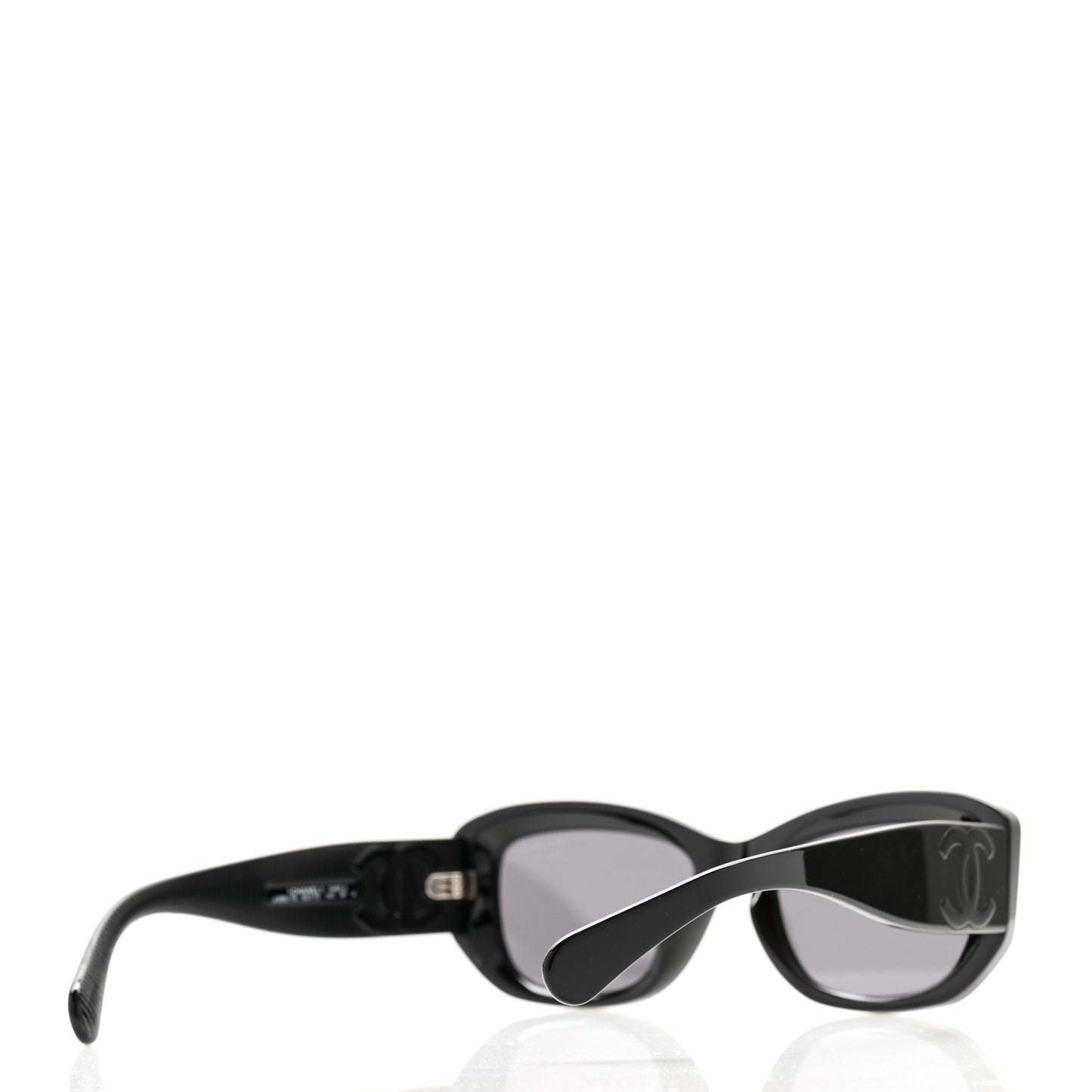 Acetate Polarized Rectangle Sunglasses 5493-A Black