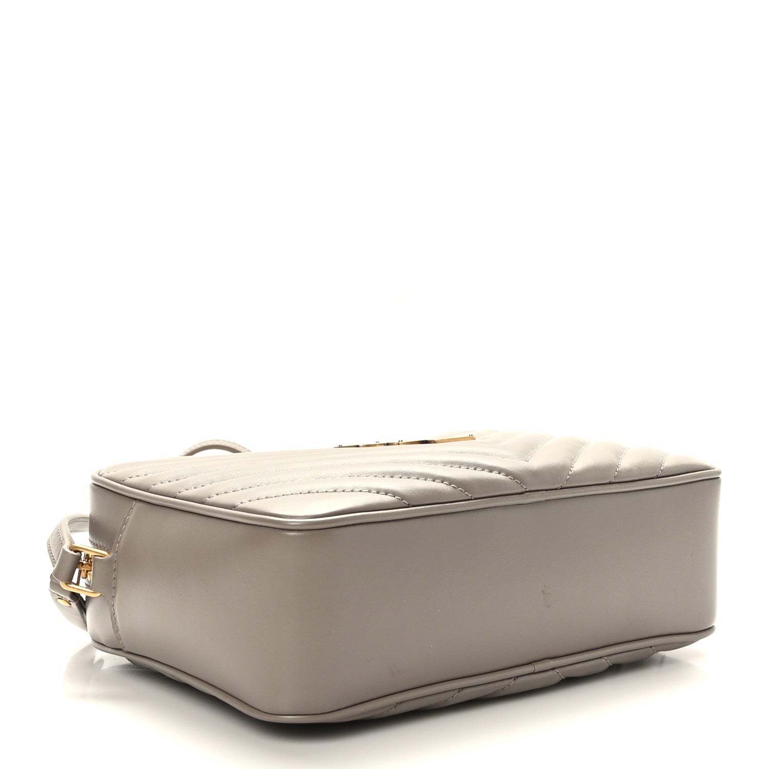 Saint Laurent Calfskin Matelasse Monogram Lou Camera Bag Greyish Brown 4 of 8