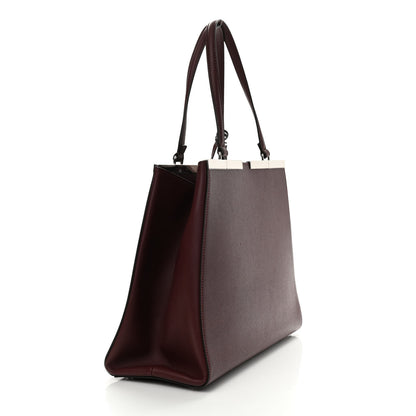Fendi Vitello Elite Flamingo Large 3Jours Tote Bordeaux 3 of 9