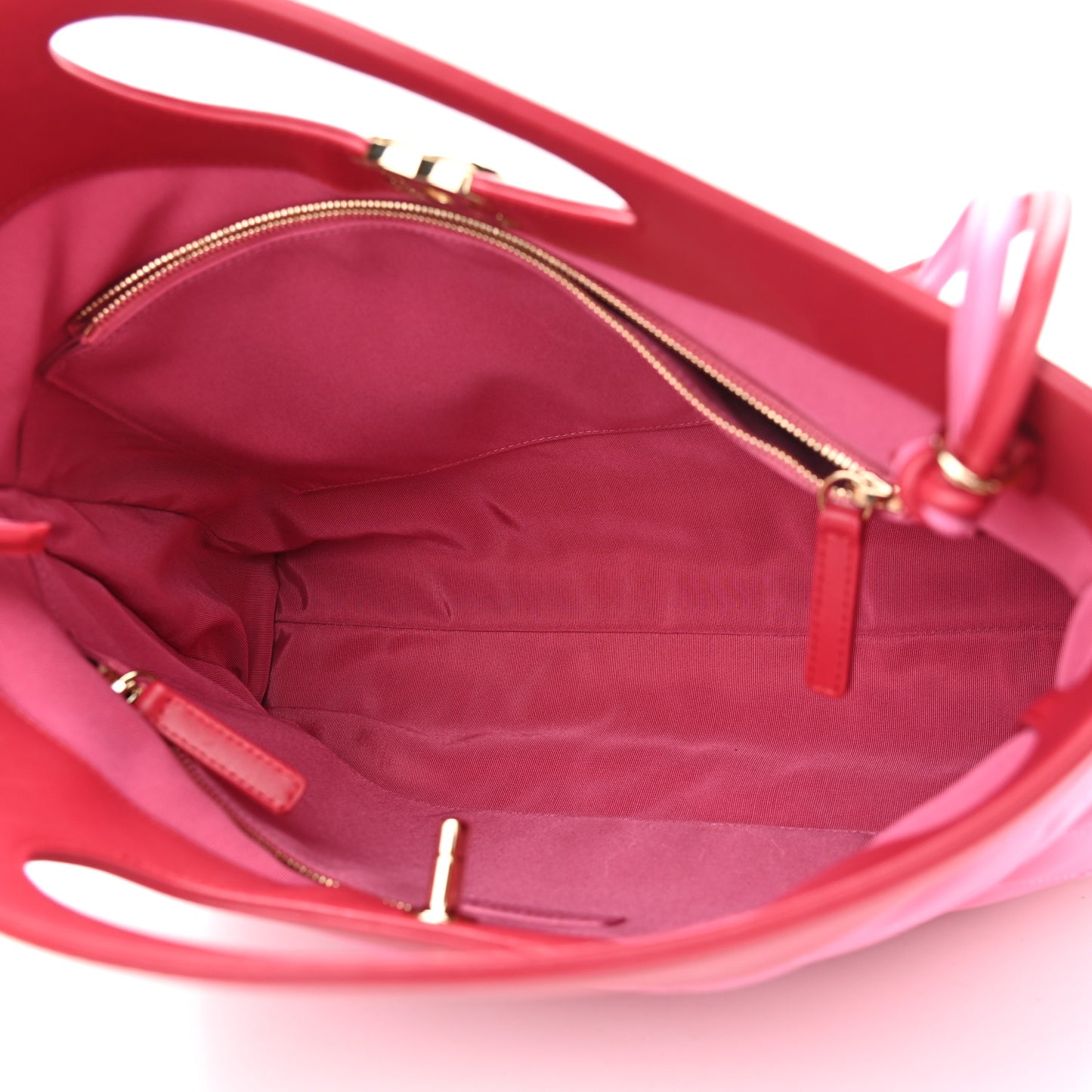 Lambskin Quilted Large 31 Shopping Bag Pink Light Red