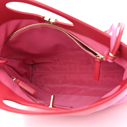 Chanel Lambskin Quilted Large 31 Shopping Bag Pink Light Red 5 of 11